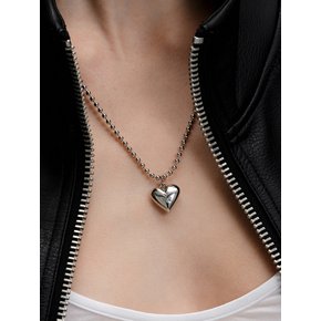 Heart Ball Chain Necklace_VH24NNNE108M