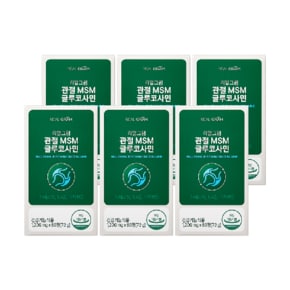 관절 MSM 글루코사민 1,200mg x 60정 (72g) 6박스