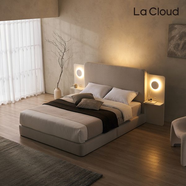 프리미엄 퀸시 호텔식 평상형 침대프레임 LK(라지킹) + 사이드패널1EA