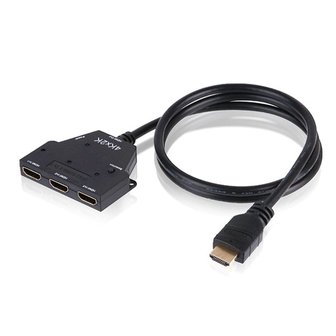 HDMI 3포트 모니터 선택기 케이블형 스위치 TV연결 (W91092F) 썸네일