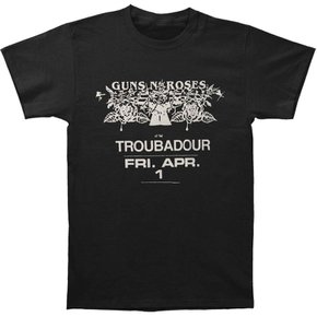 영국직구 건즈앤로지스 건즈앤로즈 남녀공용 Troubadour 플라이어 티셔츠