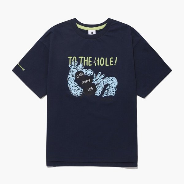 [여주점] [콜라보_하이다나]여성 라운드 티셔츠 GQ222LRS62  NAVY