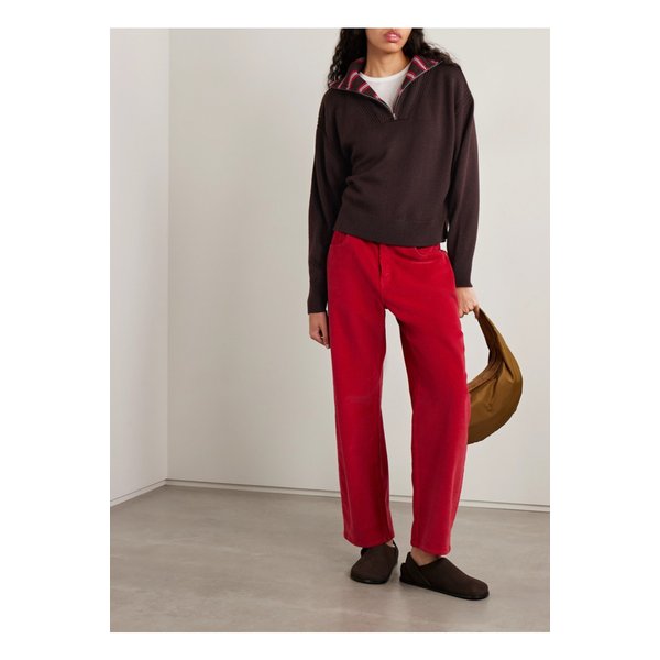 라 리뉴 바스티엔 스트라이프 메리노 울 스웨터 브라운 46376663162929564