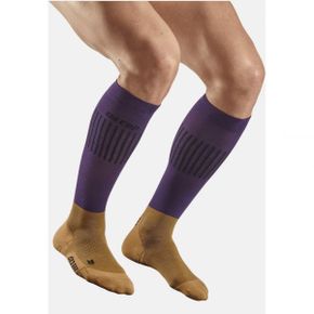 4194659 CEP COMPRESSION SKIING ULTRALIGHT - MADE IN GERMANY Sports socks purple brown