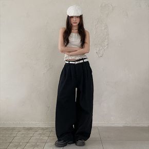 자체제작 코튼 앞핀턱 와이드 팬츠 mb 8053c_P405318039