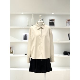 듀엘 [여주점] 여성 심플 레더 셔츠 (L261PSC010)