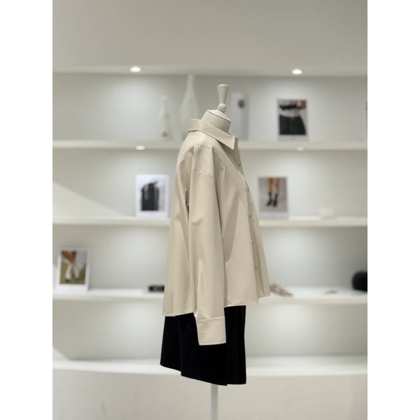 [여주점] 여성 심플 레더 셔츠 (L261PSC010)