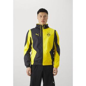 퓨마 BVB BORUSSIA DORTMUND 프리매치 자켓 클럽 웨어 cyber 옐로우 블랙 621659