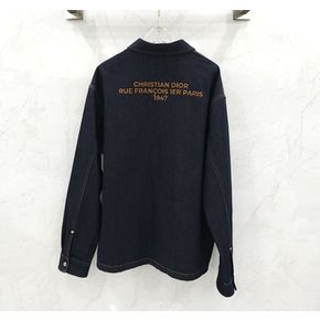 디올 자수 코튼 데님 지퍼 블루종 자켓 사이즈 54 152783499