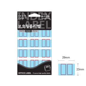 보호필름 견출지 정부화일 이름표 적색 F103R 29x23mm X ( 3매입 )