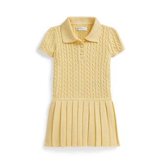 폴로 랄프 로렌 랄프 로렌 베이비 여아 미니 케이블 코튼 블렌드 폴로 드레스(CWPODRSF3D20755700)