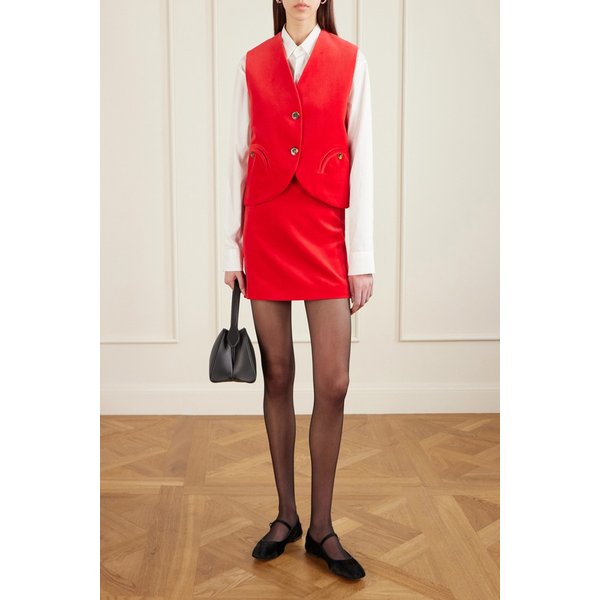 블레이즈밀라노 코지 코튼 리넨 벨벳 미니 스커트 46376663162986827