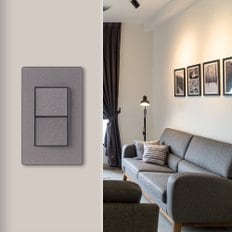 DSELC D4 블랙&로즈골드 1로 2구 스위치 / 인테리어 소품