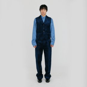 ZEPERO Straight Suit Pants - Navy