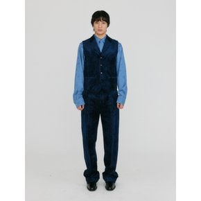 ZEPERO Straight Suit Pants - Navy