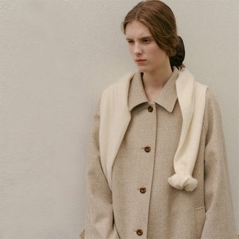 킨더살몬 FW24 Catia Wool Coat Oat-Melange