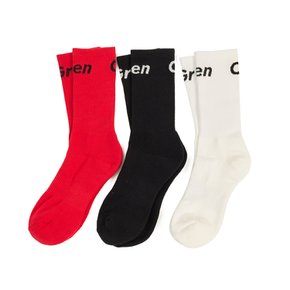 [THE GREEN CUP] Sport Tennis unisex socks_GCAF00322_3set