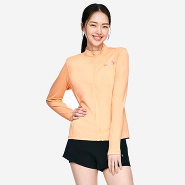 배럴 우먼 트로피컬 릴렉스핏 집업 래쉬가드 라이트오렌지 (B5SWWZR031LOR)
