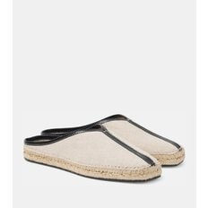 The Espadrille 레더 트리밍 뮬 P00931679