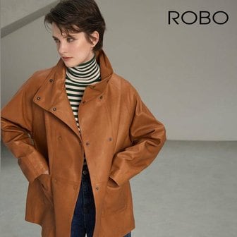 로보 [모바일앱 10할인] 로보 ROBO 이태리 베지터블 케이프 하프 코트