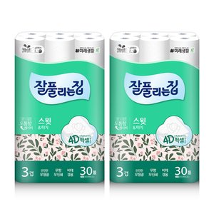 미래생활 잘풀리는집 스윗&터치 25M x 30롤 x 2팩