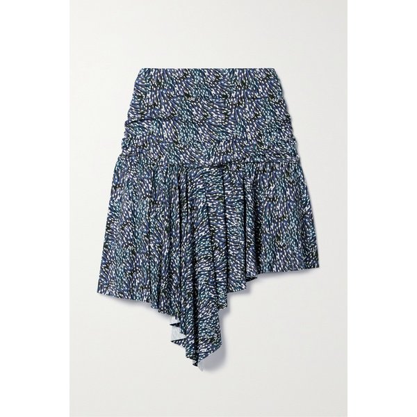 에뜨왈 줄리아니 어시메트릭 드레이프 스트레치 저지 미니 스커트 1647597325984503