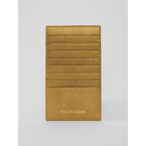 Gold Leather Card Wallet