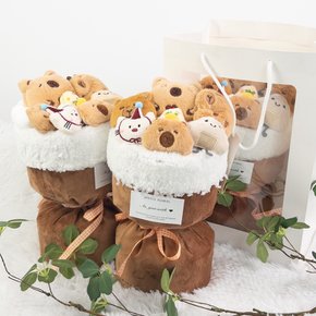 선물용 카피바라 인형꽃다발