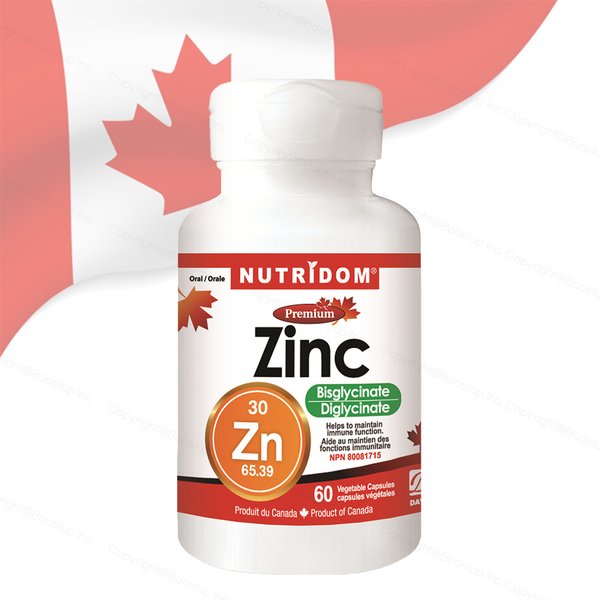 뉴트리돔 캐나다 아연 철분 60캡슐