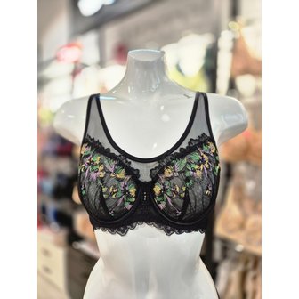 비너스 [시흥점] S 비너스 ) 오르화 풀커버리지 홑겹 브라 OBR7860-BK