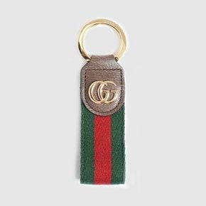 구찌 GUCCI 키링 523161-HE2NG-8742 여성 GG 로고 VRV NEW ACERO 브라운 그린 레드