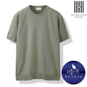 [해리슨]  L~3XL 반팔 라운드 니트 MDL1453