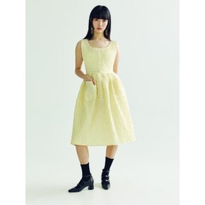 CLOAKE MIDI DRESS  _ YELLOW