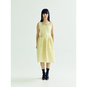 CLOAKE MIDI DRESS  _ YELLOW