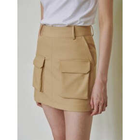 BEIGE CARGO SKIRT 카고 스커트