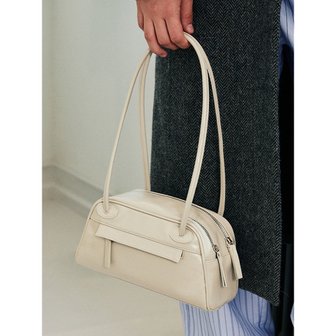 크리스틴프로젝트 TWO ZIPPER BAG  BAGUETTE(CREAMY OYSTER)