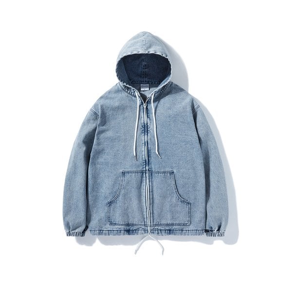 오버핏 스톤워싱 데님 후드 집업 자켓 MDJ103 / 2color m