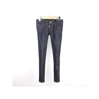 디스퀘어드2 [디스퀘어드] 여성 백포켓자수진 인디고 스키니 S75LA0579