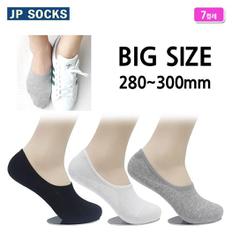 [JP SOCKS] 남성빅사이즈실리콘 면덧신 7켤레 JP2017 (5514240)