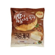  롯데 기린 부여알밤 크림케익 베이커리빵 95g x 6개