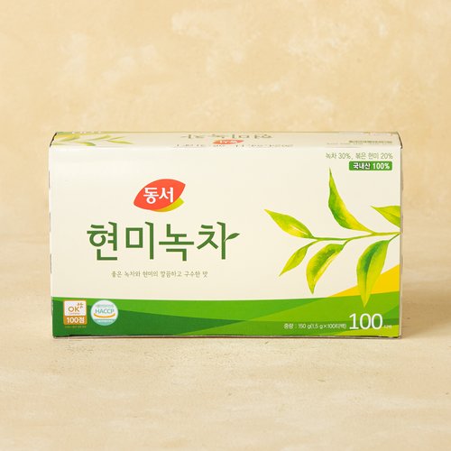 [동서] 현미녹차 (150g*100입)