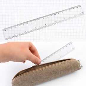 투명 플라스틱 20cm 자 20센치 직자 사무용 문구