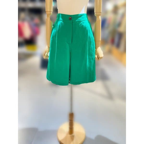 [여주점] 린넨 블렌드 원턱 하프 팬츠 (BAPT59531)