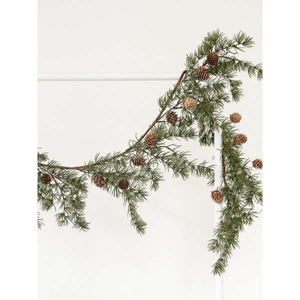160cm 리얼한 솔가지 가랜드 단품 크리스마스 장식 벽트리 테이블데코