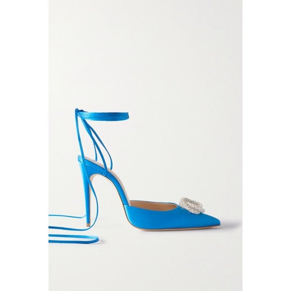 마그다부트림 Crystal-embellished Satin Pumps 블루 1647597277836638
