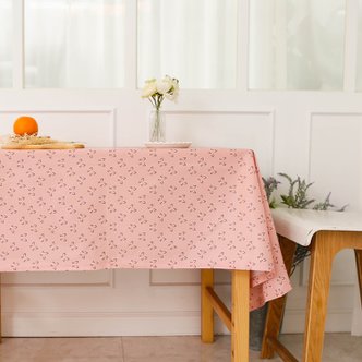 레브라이프 핑크 고양이 방수식탁보 테이블보