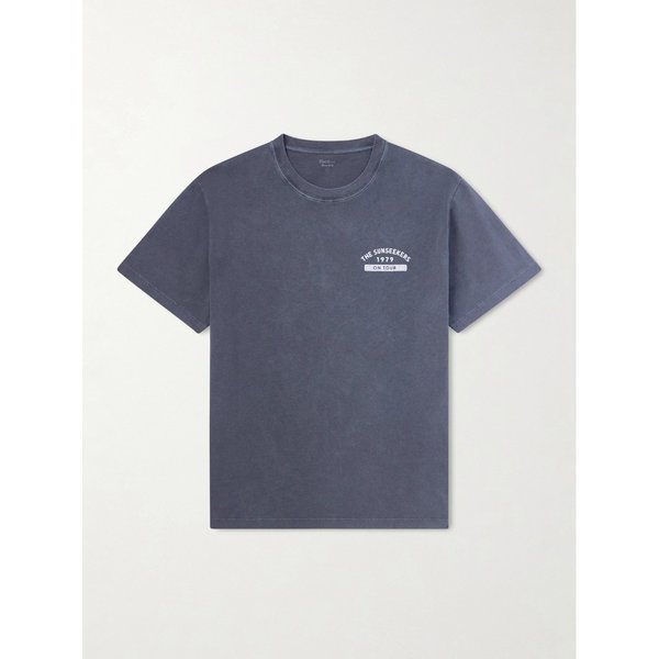 하트퍼드 선시커 로고 프린트 코튼 저지 티셔츠 46376663163009517