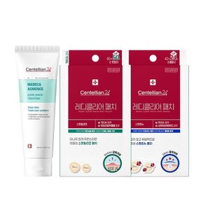 (모공관리 3종) 센텔리안24 마데카 아크니언스 모공 팩 클렌저 폼 120ml + 스팟패치 2종