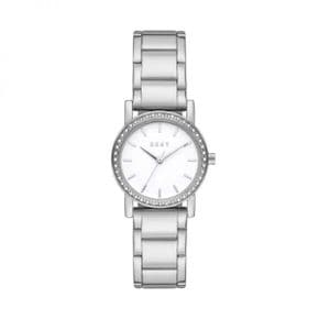 3972692 DKNY Womens Soho Three-Hand, Silver-Tone Alloy Watch