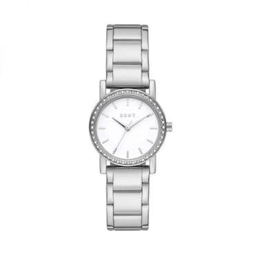 DKNY 3972692 DKNY Womens Soho Three-Hand, Silver-Tone Alloy Watch